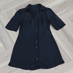 Mustard Seed Midnight Black Dress Medium